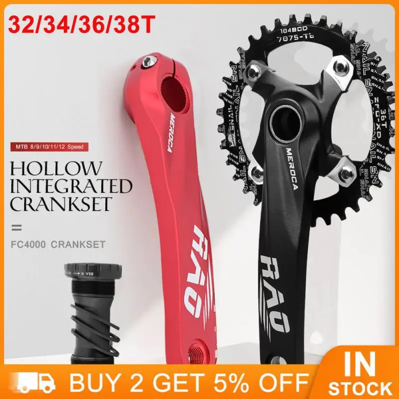 Aluminum Alloy Crank 8/9/10/11/12 Speed Bike Accessories Mountain Bike Sprocket Wheel Integrated Crank Black/red Durable
Aluminum Alloy Crank 8/9/10/11/12 Speed Bike Accessories Mountain Bike Sprocket Wheel Integrated Crank Black/red Durable