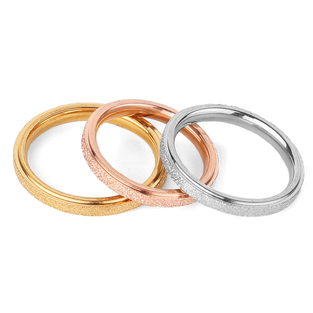 316 Stainless Steel Ring Tricolor Frosted Texture Rose Gold High Quality Punk Men Boyfriend Creative Jewelry Gift Wholesale
316 Stainless Steel Ring Tricolor Frosted Texture Rose Gold High Quality Punk Men Boyfriend Creative Jewelry Gift Wholesale