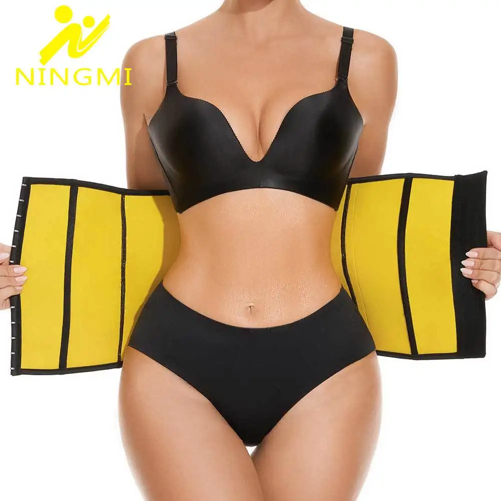 NINGMI Waist Trainer for Women Sauna Waist Cincher Trimmer Sweat Belt Slimming Gridle Gym Weight Loss Strap Corset Body Shaper 
NINGMI Waist Trainer for Women Sauna Waist Cincher Trimmer Sweat Belt Slimming Gridle Gym Weight Loss Strap Corset Body Shaper