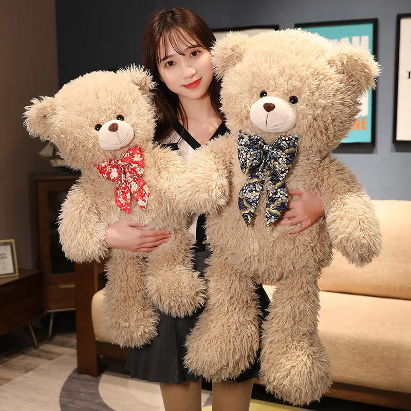 

60/80/100cm Soft Giant Teddy Bear Plush Toy Cute Stuffed Soft Animal Bear Doll Lover Bear Kids Toy Birthday Gift For Girlfriend