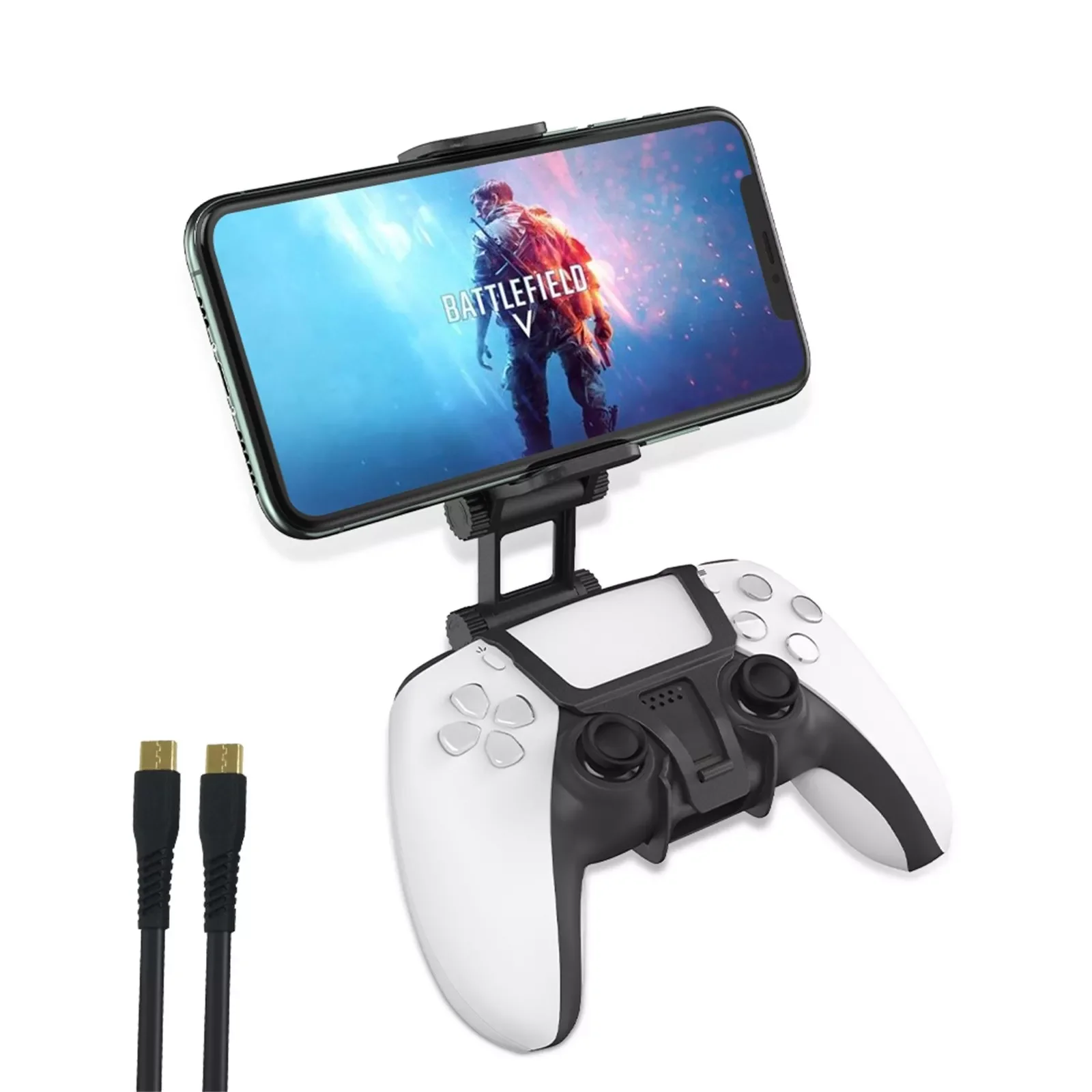 New holder for joystick for PS5 Game Controller controller holder for Android phone Clip Gaming Holder adjustable 180°rotating
New holder for joystick for PS5 Game Controller controller holder for Android phone Clip Gaming Holder adjustable 180°rotating