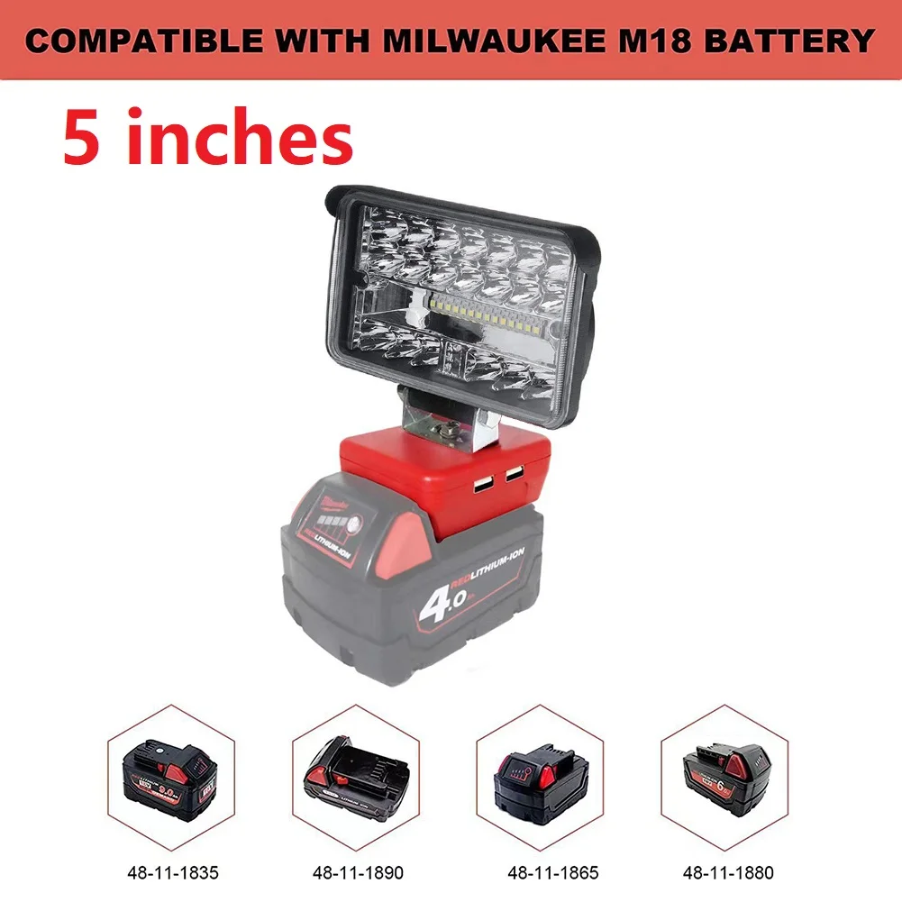 For Milwaukee Work Light LED Light Equipment & Tools 14.4-20V 18/34/48/57LED 5500-6000K Automatically Adjusted
For Milwaukee Work Light LED Light Equipment & Tools 14.4-20V 18/34/48/57LED 5500-6000K Automatically Adjusted