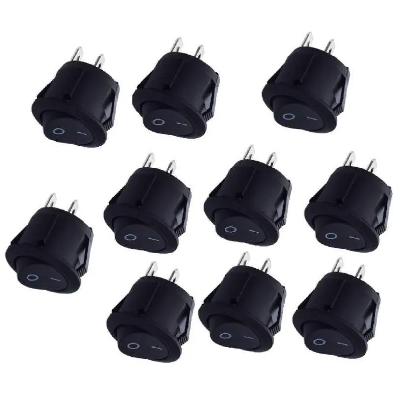 10PCS 12V Round Rocker Switch Black ON/OFF 2 Pin SPST Camper RV Caravan Motorhome Auto Interior Replacement Parts
10PCS 12V Round Rocker Switch Black ON/OFF 2 Pin SPST Camper RV Caravan Motorhome Auto Interior Replacement Parts