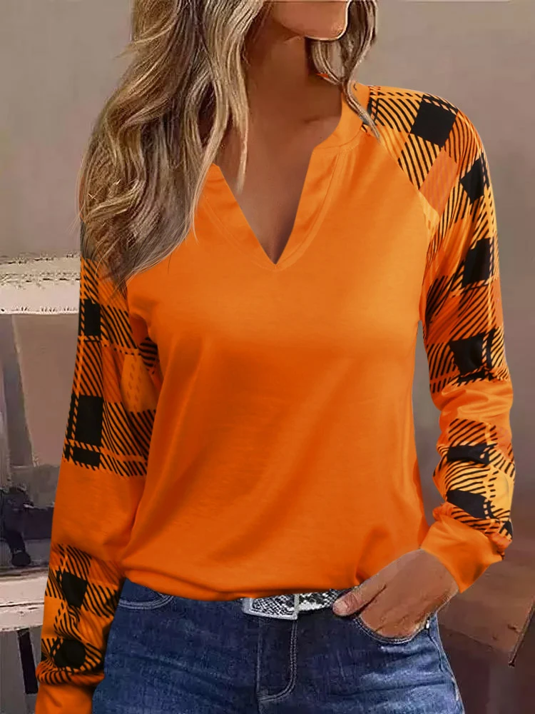 Elegant Women Blouses Plaid Notched V Neck Long Sleeve Top Casual Pullover Shirt Raglan Sleeves Streetwear y2k Harajuku
Elegant Women Blouses Plaid Notched V Neck Long Sleeve Top Casual Pullover Shirt Raglan Sleeves Streetwear y2k Harajuku