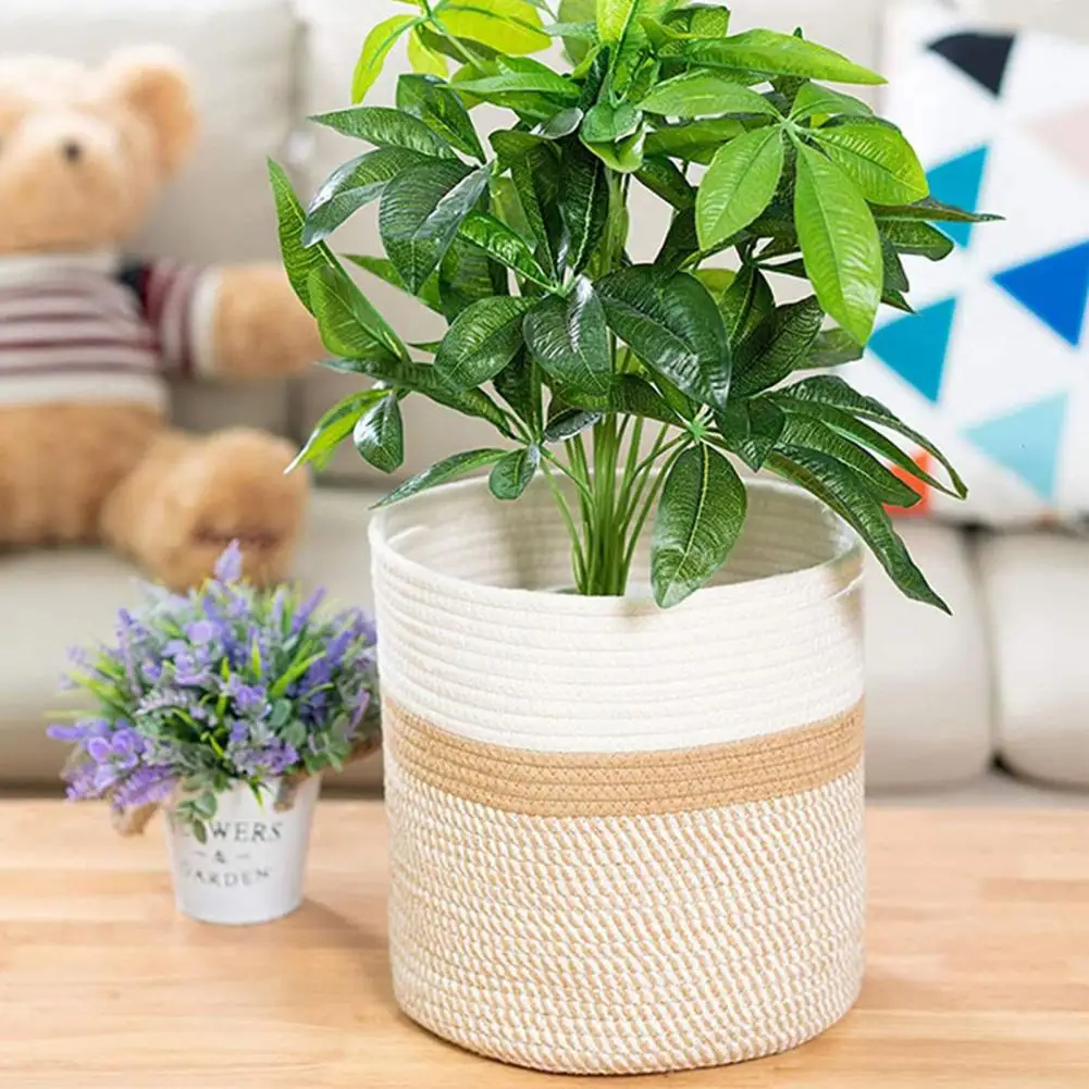 Storage Basket Fashion Cotton Rope Eco-friendly Plants Towels Rope Basket for Family Rope Basket Woven Basket
Storage Basket Fashion Cotton Rope Eco-friendly Plants Towels Rope Basket for Family Rope Basket Woven Basket