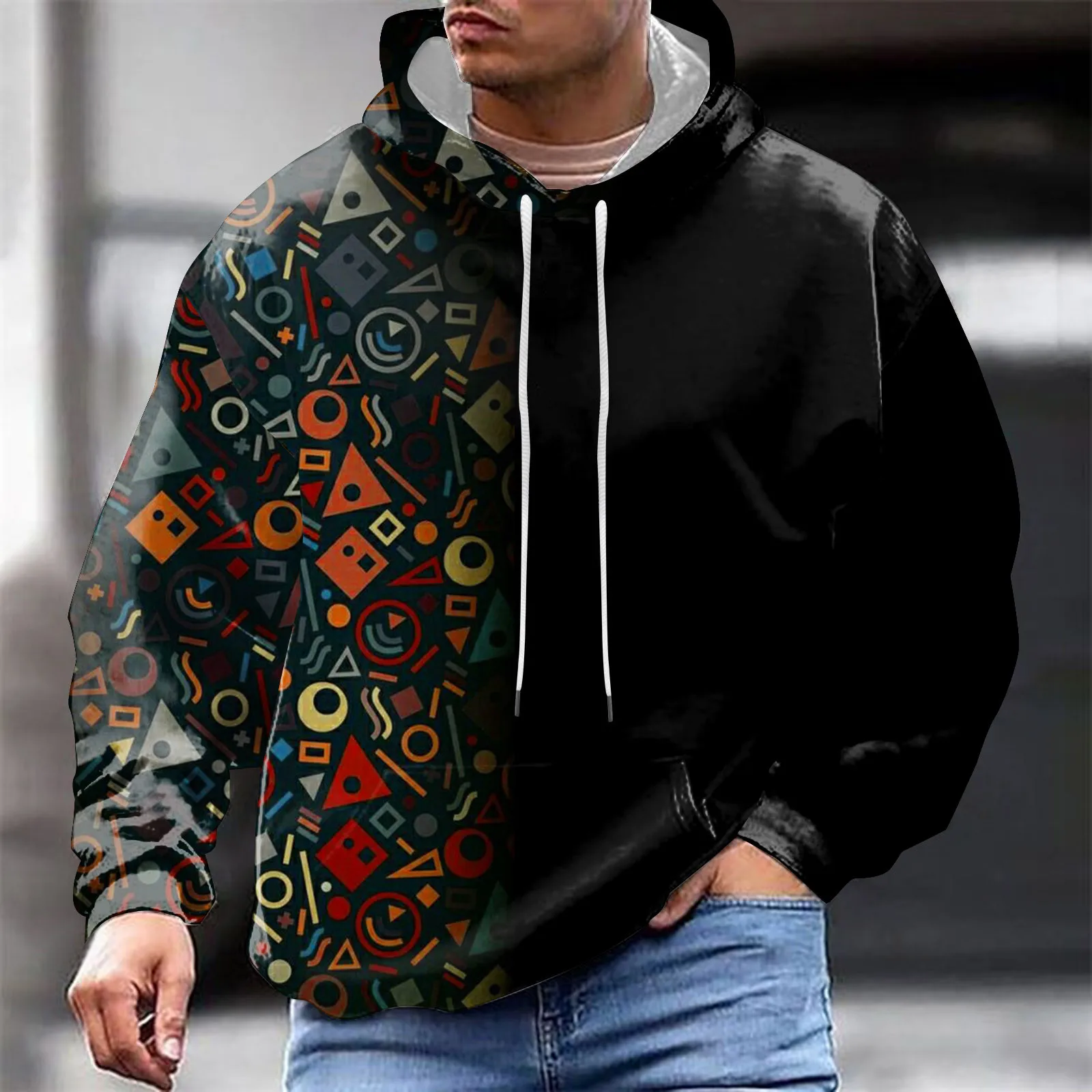 Oversized Hoodie Men Women Sweatshirt Harajuku Hip Hop Geometric Color Gradient Long Sleeve Hoodies Autumn Pullover Man Clothing
Oversized Hoodie Men Women Sweatshirt Harajuku Hip Hop Geometric Color Gradient Long Sleeve Hoodies Autumn Pullover Man Clothing