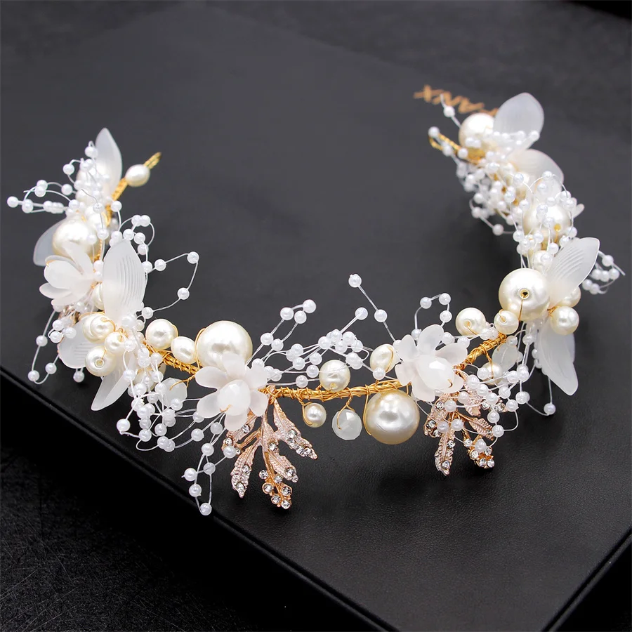 2022 New Fashion Pearl Flower Headband Bridal Wedding Crown Hair Accessories Hair Band Tiara Crystal Headpiece Hair Jewelry
2022 New Fashion Pearl Flower Headband Bridal Wedding Crown Hair Accessories Hair Band Tiara Crystal Headpiece Hair Jewelry