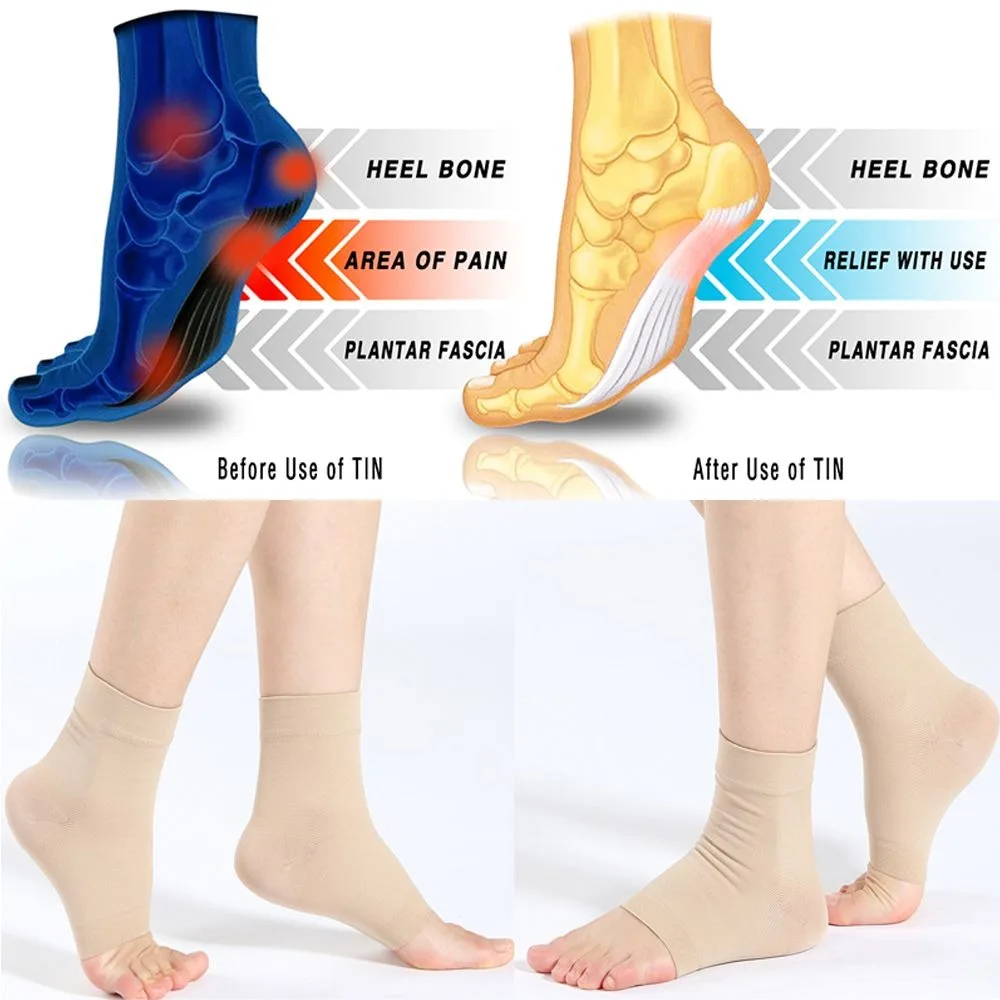 1Pair Plantar Fasciitis Socks Sleeves 30-40mm Hg Compression Socks Women Men for Ankle Support Injury Recovery Eases Swelling
1Pair Plantar Fasciitis Socks Sleeves 30-40mm Hg Compression Socks Women Men for Ankle Support Injury Recovery Eases Swelling