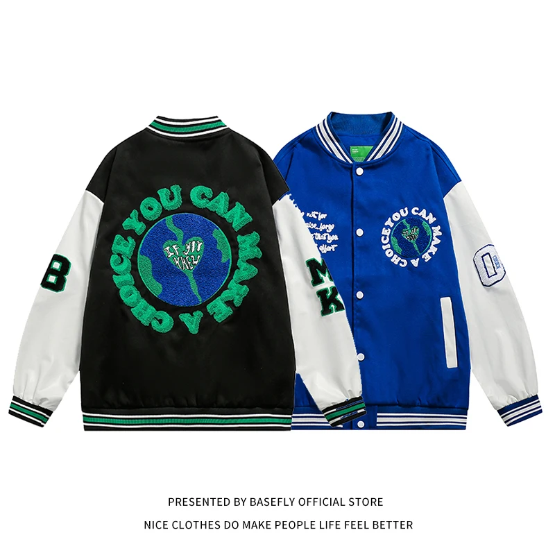 New Arrival Autumn Patchwork Furry Embroid Men Baseball Varsity Jacket Unisex Women Bomber Coat Hip Hop Stadium Award Letterman
New Arrival Autumn Patchwork Furry Embroid Men Baseball Varsity Jacket Unisex Women Bomber Coat Hip Hop Stadium Award Letterman