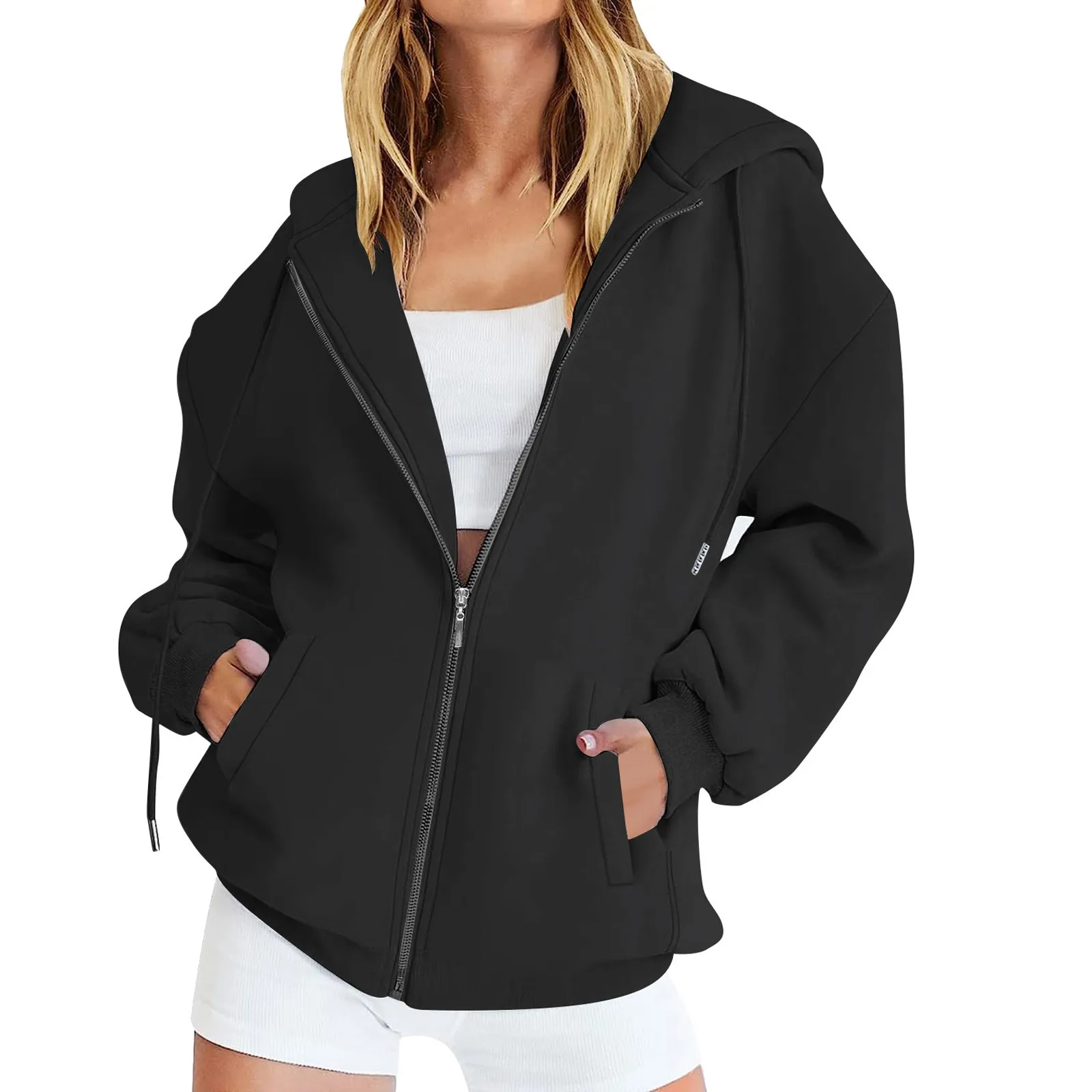 Women Oversized Zip Up Hoodies Sweatshirts Clothes Girl Autumn Casual Drawstring Jackets With Pockets Hooded Coat Sweatshirt Top
Women Oversized Zip Up Hoodies Sweatshirts Clothes Girl Autumn Casual Drawstring Jackets With Pockets Hooded Coat Sweatshirt Top