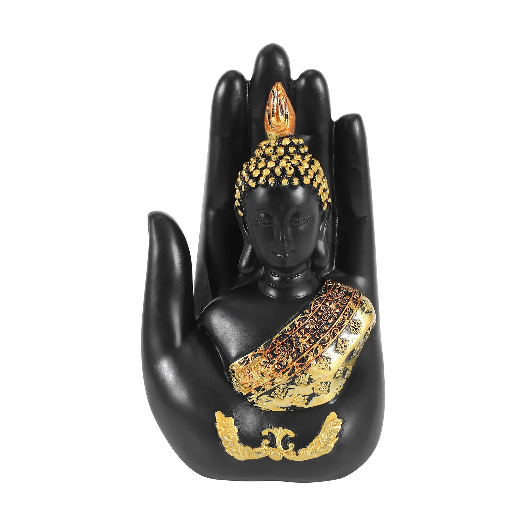 Thai Buddha in the Palm Statue Figurine, Buddha Sculpture-Indoor/Outdoor Decor for Garden,Patio,Porch Yard Art Decor
Thai Buddha in the Palm Statue Figurine, Buddha Sculpture-Indoor/Outdoor Decor for Garden,Patio,Porch Yard Art Decor