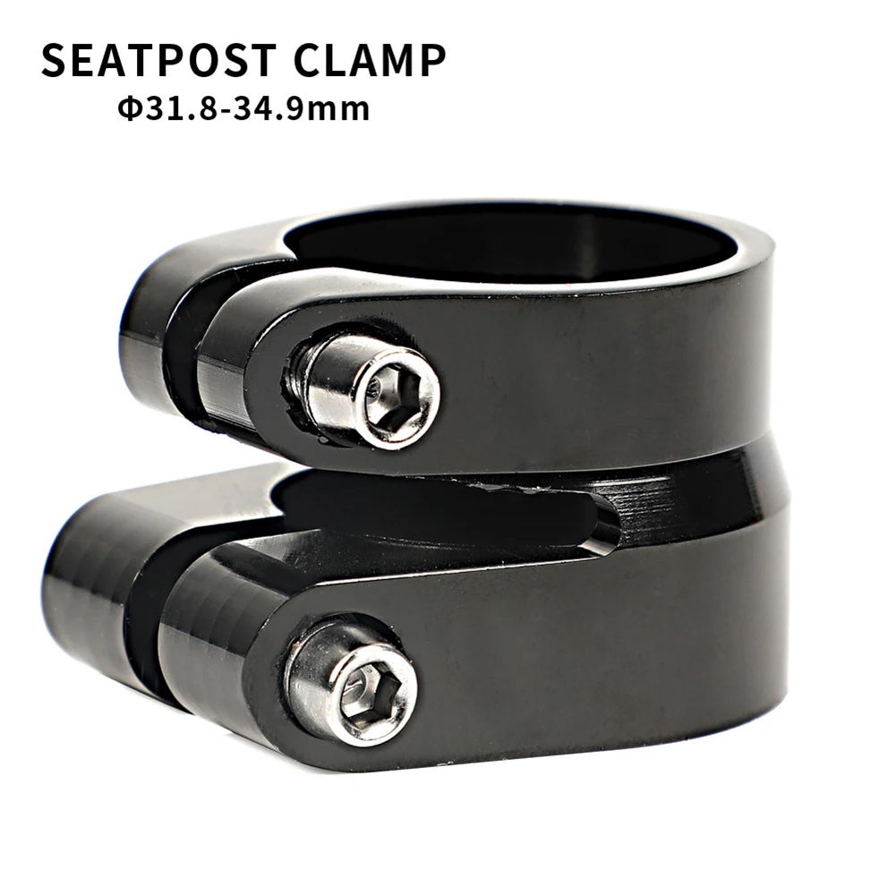 Bike Bicycle Seatpost Clamp 31.6mm/ 34.9mm Double Layer Aluminum Alloy Oversized Double Layer Fixation Heavy Duty Super Strong
Bike Bicycle Seatpost Clamp 31.6mm/ 34.9mm Double Layer Aluminum Alloy Oversized Double Layer Fixation Heavy Duty Super Strong