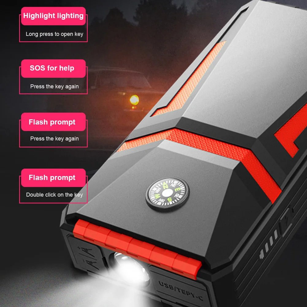 800A/1500A Car Jump Starter 12V Portable Battery Jump Starter Power Bank Emergency Battery Booster 12V LED Flashlight
800A/1500A Car Jump Starter 12V Portable Battery Jump Starter Power Bank Emergency Battery Booster 12V LED Flashlight