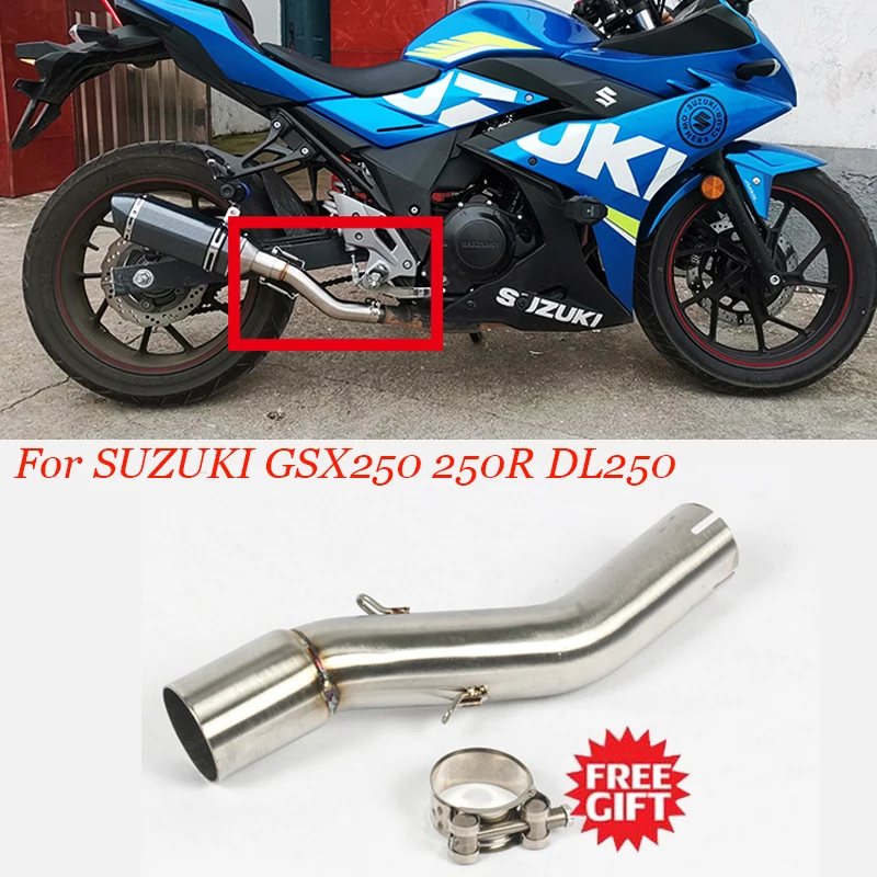 For SUZUKI- GSX250R GSX 250R GSX250 Gsx 250 DL250 Motorcycle Exhaust System Middle Pipe Connect Mid Tube escape without Muffler
For SUZUKI- GSX250R GSX 250R GSX250 Gsx 250 DL250 Motorcycle Exhaust System Middle Pipe Connect Mid Tube escape without Muffler