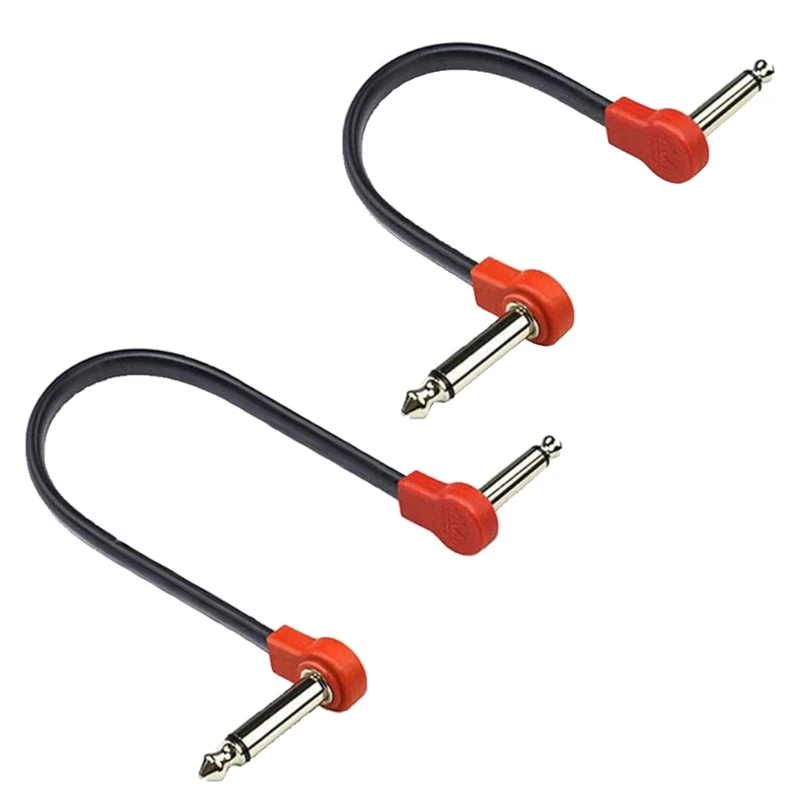 1/4 Inch Guitar Pedal Cables Plug 15cm/20cm Guitar Patch Cable Portable Instrument Effects Pedal Patch Cable 
1/4 Inch Guitar Pedal Cables Plug 15cm/20cm Guitar Patch Cable Portable Instrument Effects Pedal Patch Cable