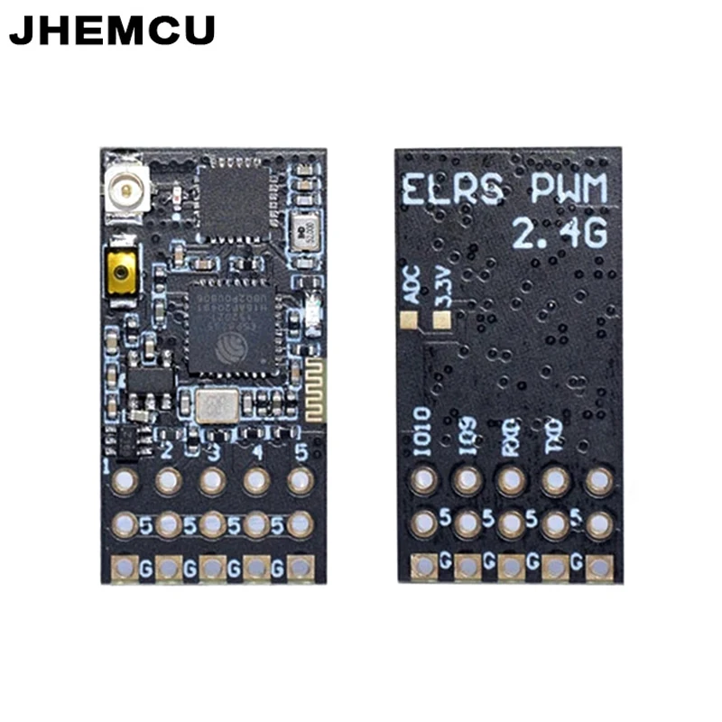 JHEMCU ELRS PWM Mini Long Distance High Refresh Rate Receiver 2.4GHz ELRS-2G4-P 5 x PWM outputs IPEX1 antenna Ues for Fixed Wing 
JHEMCU ELRS PWM Mini Long Distance High Refresh Rate Receiver 2.4GHz ELRS-2G4-P 5 x PWM outputs IPEX1 antenna Ues for Fixed Wing