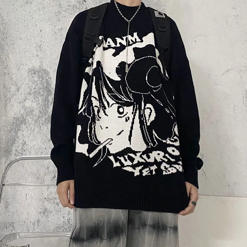 Oversize Y2k Aesthetic Tops Pullovers Anime Goth Korean Fashion Long Sleeve YCOA Winter Gothic Clothes Women's Sweater Ladies
Oversize Y2k Aesthetic Tops Pullovers Anime Goth Korean Fashion Long Sleeve YCOA Winter Gothic Clothes Women's Sweater Ladies