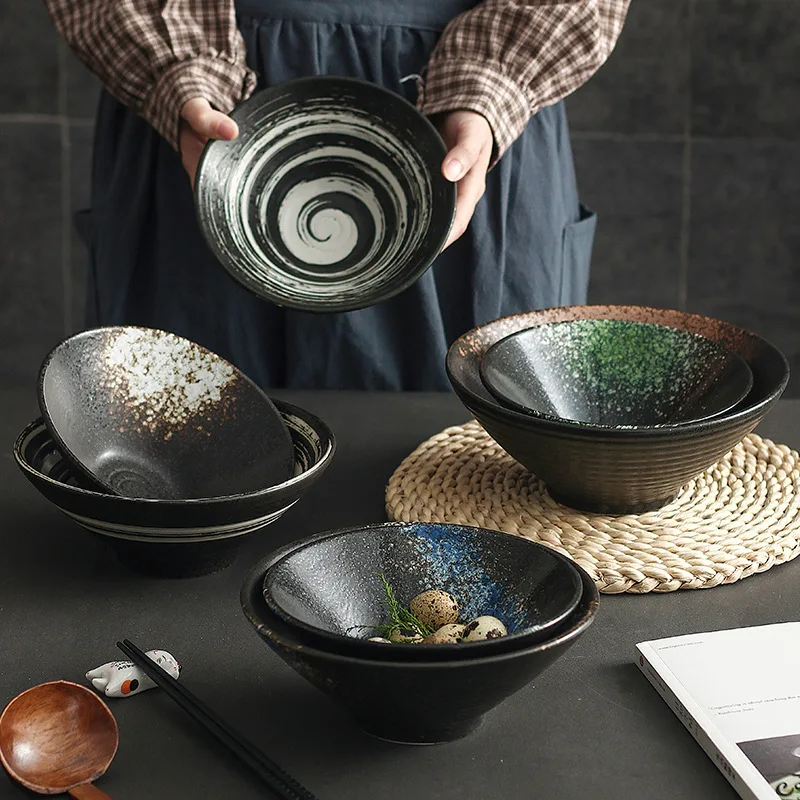 Japanese creative ceramic bowl home ramen soup bowl restaurant hat bowl ajisen ramen rice noodle bowl commercial customization
Japanese creative ceramic bowl home ramen soup bowl restaurant hat bowl ajisen ramen rice noodle bowl commercial customization