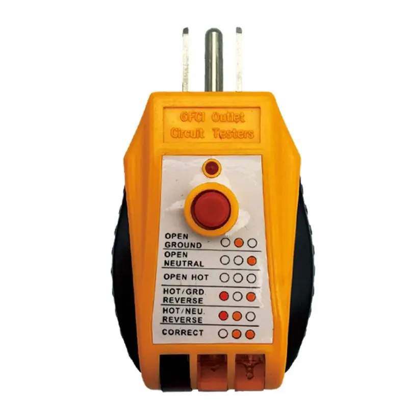 

Abs Socket Tester Receptacle Tester Outlets Universal Safety Checking Tester Voltage and Current Check Gadgets Portable