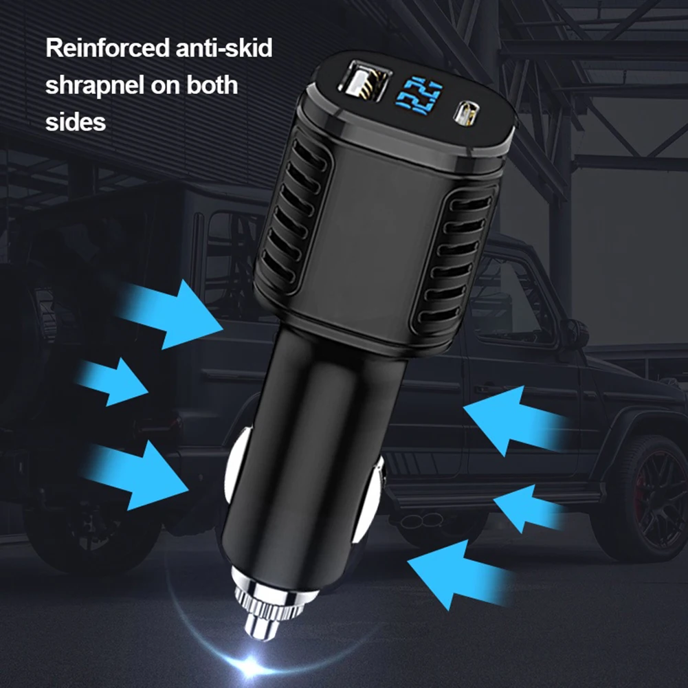 QC3.0 Car Charger Fast Charging With 3.5 Meters Cable USB For Mainstream 12-24V Models Car Electronic Product Accessories
QC3.0 Car Charger Fast Charging With 3.5 Meters Cable USB For Mainstream 12-24V Models Car Electronic Product Accessories