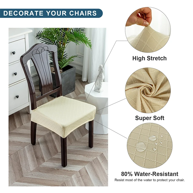 Elastic Solid Printed Seat Cover for Chair Slipcovers for Dining Room Chair Protector Chair Cover Elastic Dining Chair Covers
Elastic Solid Printed Seat Cover for Chair Slipcovers for Dining Room Chair Protector Chair Cover Elastic Dining Chair Covers