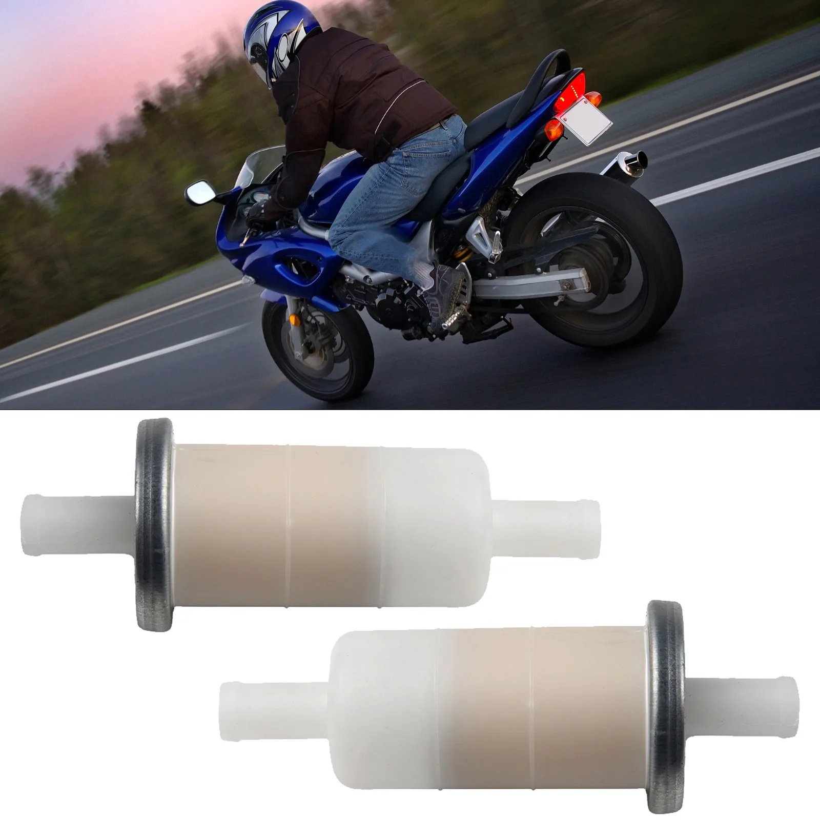 2 PCS 2-1/4\" Long 1-1/4\" Diameter Fuel Filter Direct Replacement 16900-MG8-003 For 9.5mm Or 3/8\" Fuel Lines
2 PCS 2-1/4\" Long 1-1/4\" Diameter Fuel Filter Direct Replacement 16900-MG8-003 For 9.5mm Or 3/8\" Fuel Lines