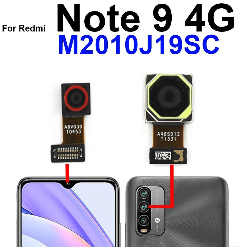 Front Back Camera For Xiaomi Redmi Note 9 4G Rear Front Small Selfie Facing Camera Model Flex Cable Parts
Front Back Camera For Xiaomi Redmi Note 9 4G Rear Front Small Selfie Facing Camera Model Flex Cable Parts