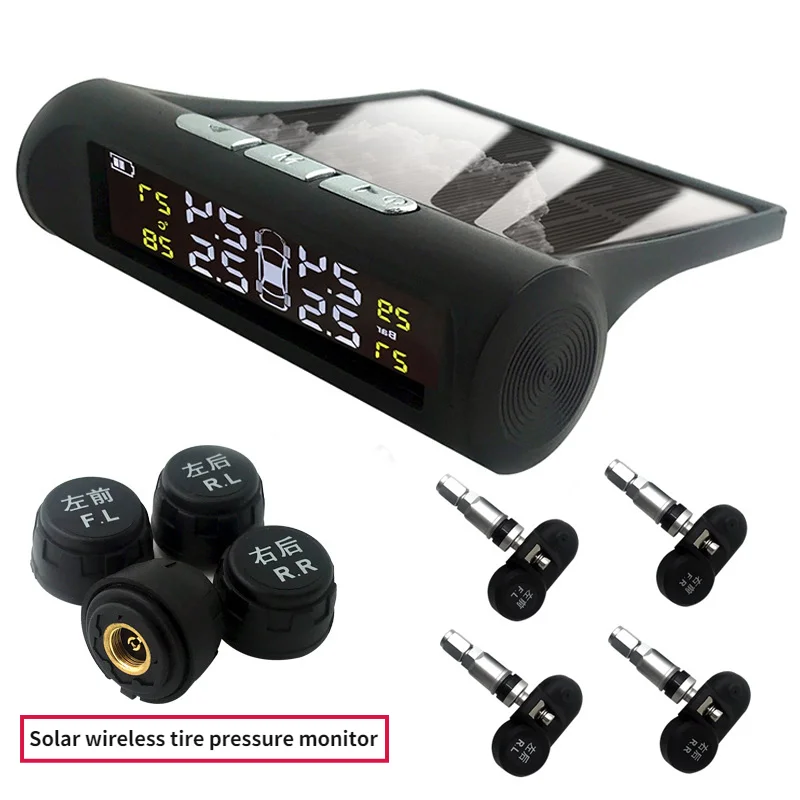 Car Tire Pressure Alarm Monitoring System Solar Charge Sensor Car Safety Digital Display Wireless Detector LED Barometer Tester
Car Tire Pressure Alarm Monitoring System Solar Charge Sensor Car Safety Digital Display Wireless Detector LED Barometer Tester
