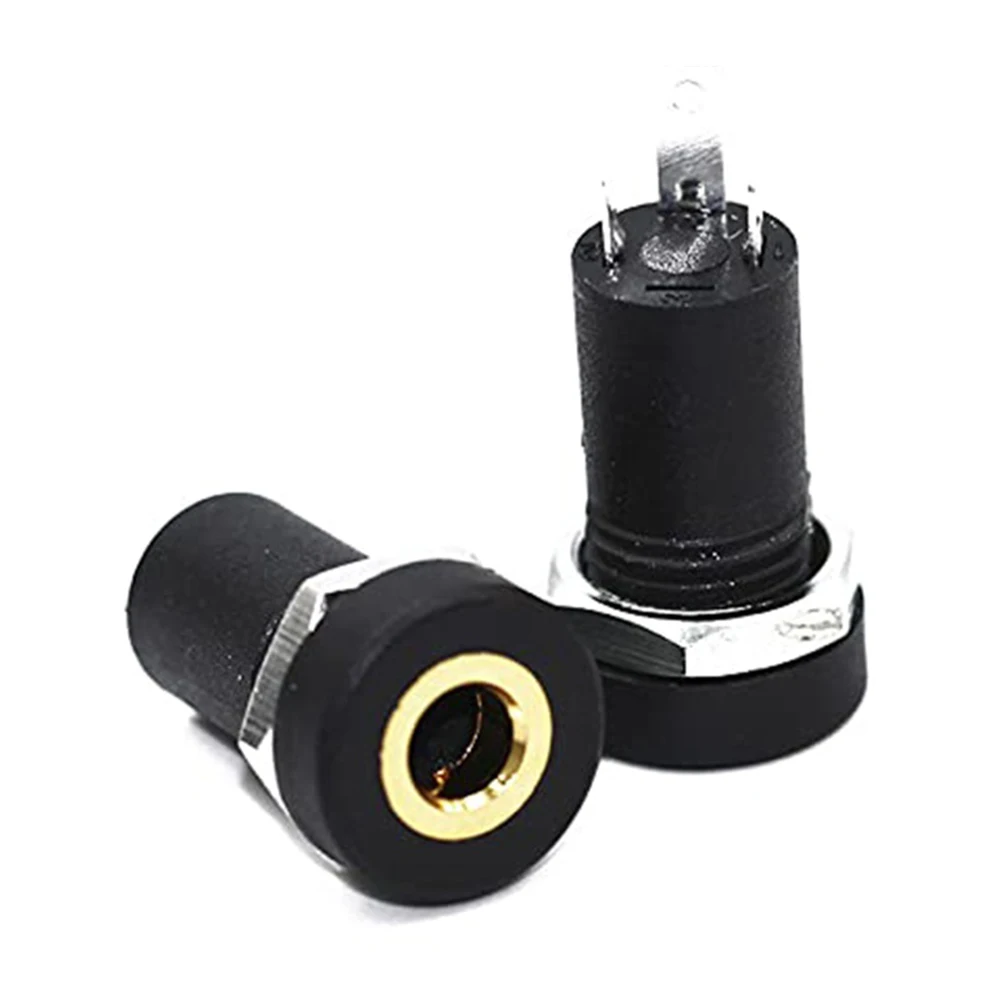 2 Pcs 3.5mm Audio Jacks Aux Socket Stereo 3 Pole Panel Mount Adapter Black Headphone Jack With Nut Internal Thread 3 Feet
2 Pcs 3.5mm Audio Jacks Aux Socket Stereo 3 Pole Panel Mount Adapter Black Headphone Jack With Nut Internal Thread 3 Feet