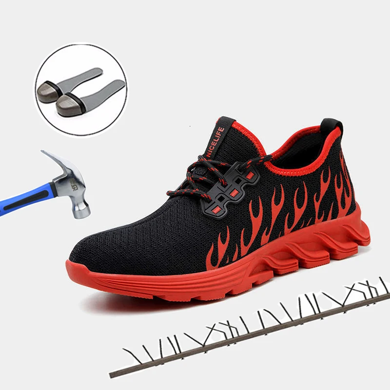 Mens Steel Toe Safety Work Shoes For Men Lightweight Breathable Anti-Smashing Non-Slip Anti-stab Protective Shoes Safety Boots
Mens Steel Toe Safety Work Shoes For Men Lightweight Breathable Anti-Smashing Non-Slip Anti-stab Protective Shoes Safety Boots