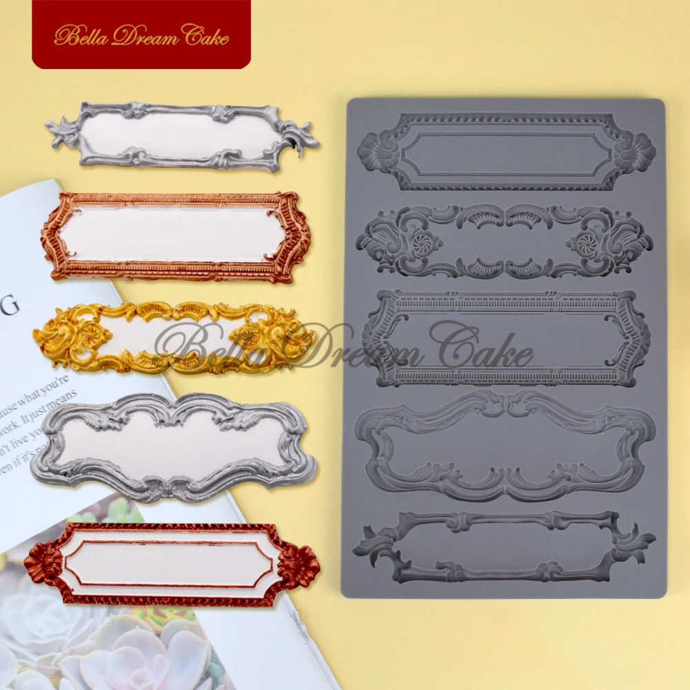3D Retro European Frame Design Silicone Mold Chocolate Fondant Mould DIY Clay Model Cake Decorating Tools Baking Accessories
3D Retro European Frame Design Silicone Mold Chocolate Fondant Mould DIY Clay Model Cake Decorating Tools Baking Accessories
