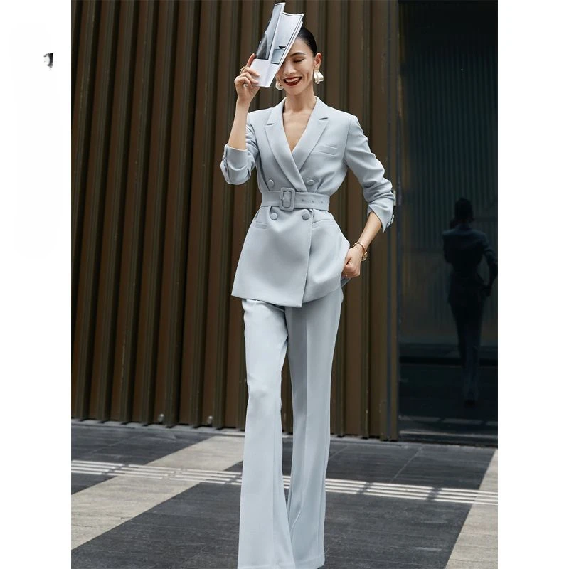 2023 Women Spring Autumn New Elegant Pantsuit Female Business Formal Blazer Jackets and Trousers Ladies 2 Piece Sets E300
2023 Women Spring Autumn New Elegant Pantsuit Female Business Formal Blazer Jackets and Trousers Ladies 2 Piece Sets E300