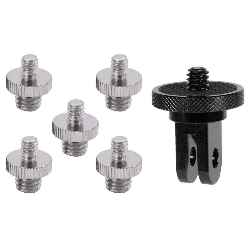 Top Deals 5Pc 1/4 Inch Male To 3/8 Inch Male Threaded Screw Adapter With Camera Mount Adapter For Gopro 1/4-20 Conversion Adapte
Top Deals 5Pc 1/4 Inch Male To 3/8 Inch Male Threaded Screw Adapter With Camera Mount Adapter For Gopro 1/4-20 Conversion Adapte