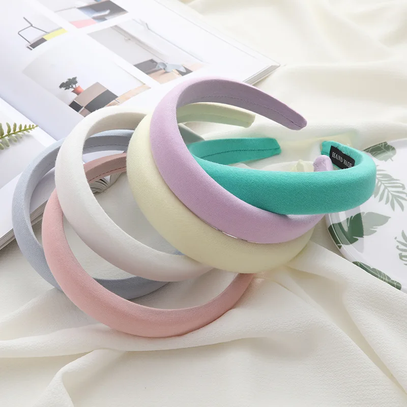 Women Thick Cotton Head Hoop Solid Colors Padded Headbands Wide Elastic Hair Hoops Sponge Hairband Fashion Hair Accessories
Women Thick Cotton Head Hoop Solid Colors Padded Headbands Wide Elastic Hair Hoops Sponge Hairband Fashion Hair Accessories