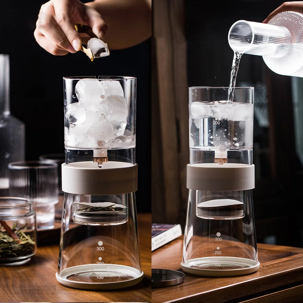 Cold Brew Coffee Portable Reusable Ice Drip Coffee Filter Glass Percolators Espresso Barista Tools Dripper Pot Ice Cafe Maker
Cold Brew Coffee Portable Reusable Ice Drip Coffee Filter Glass Percolators Espresso Barista Tools Dripper Pot Ice Cafe Maker