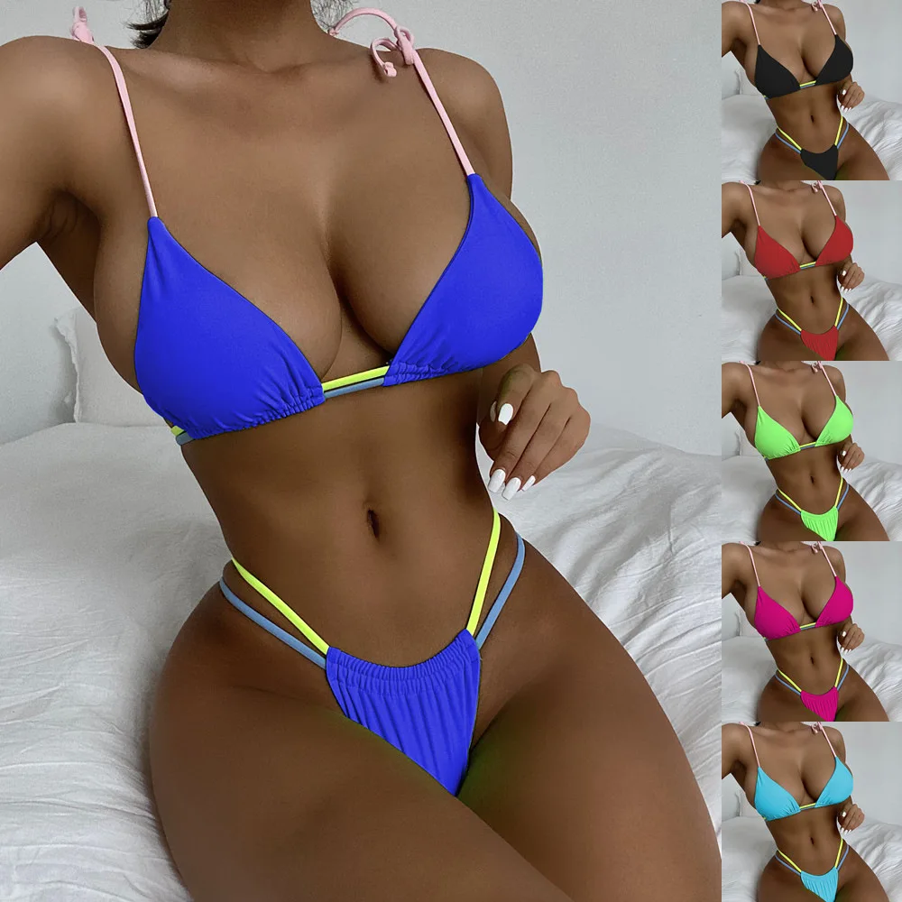 Swimsuit Female Sexy Solid Bikini 2022 Women Waist Swimwear Women Beach Mini Thong Bikini Set Bathing Suit Swim Triangle Bra New
Swimsuit Female Sexy Solid Bikini 2022 Women Waist Swimwear Women Beach Mini Thong Bikini Set Bathing Suit Swim Triangle Bra New