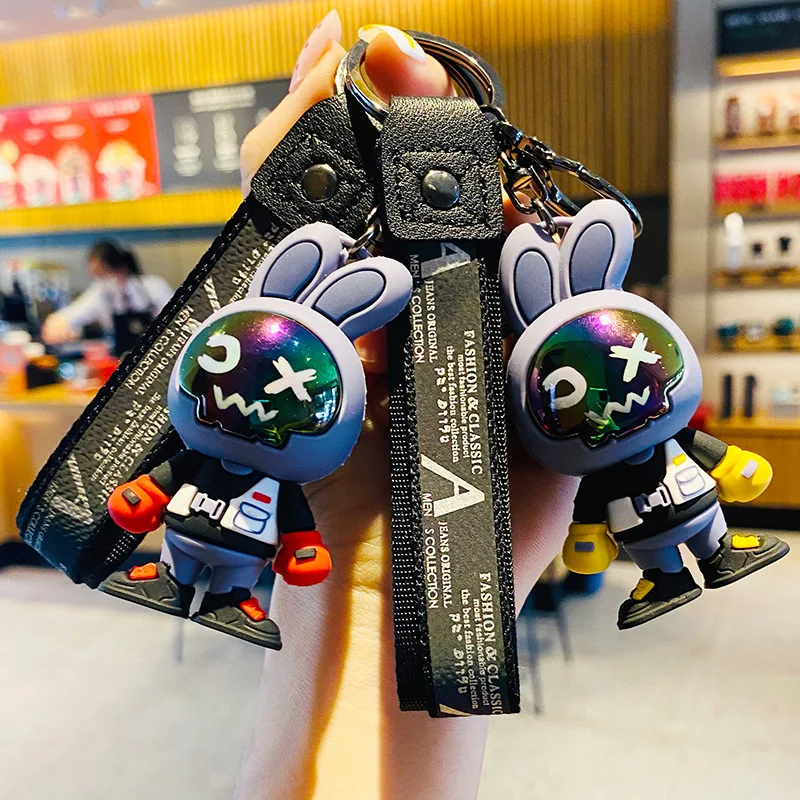 Anime Cartoon Masked Rabbit Keychain Kawaii Doll Pendant Car Key Ring Backpack Ornaments Jewelry Holiday Gifts for Friends
Anime Cartoon Masked Rabbit Keychain Kawaii Doll Pendant Car Key Ring Backpack Ornaments Jewelry Holiday Gifts for Friends
