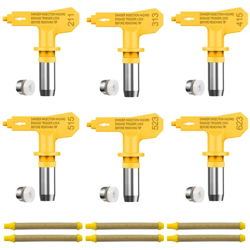6Pieces Reversible Airless Paint Sprayer Nozzle Tips And 6Pieces Airless Spray Filter Replace For Airless Sprayer Nozzle
6Pieces Reversible Airless Paint Sprayer Nozzle Tips And 6Pieces Airless Spray Filter Replace For Airless Sprayer Nozzle