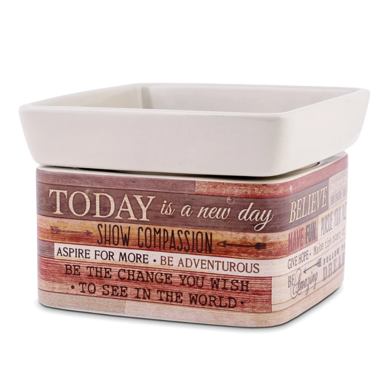Today Aspire Change World Wood Look Stoneware 2-In-1 Jar Candle and Wax Tart Oil Warmer
Today Aspire Change World Wood Look Stoneware 2-In-1 Jar Candle and Wax Tart Oil Warmer