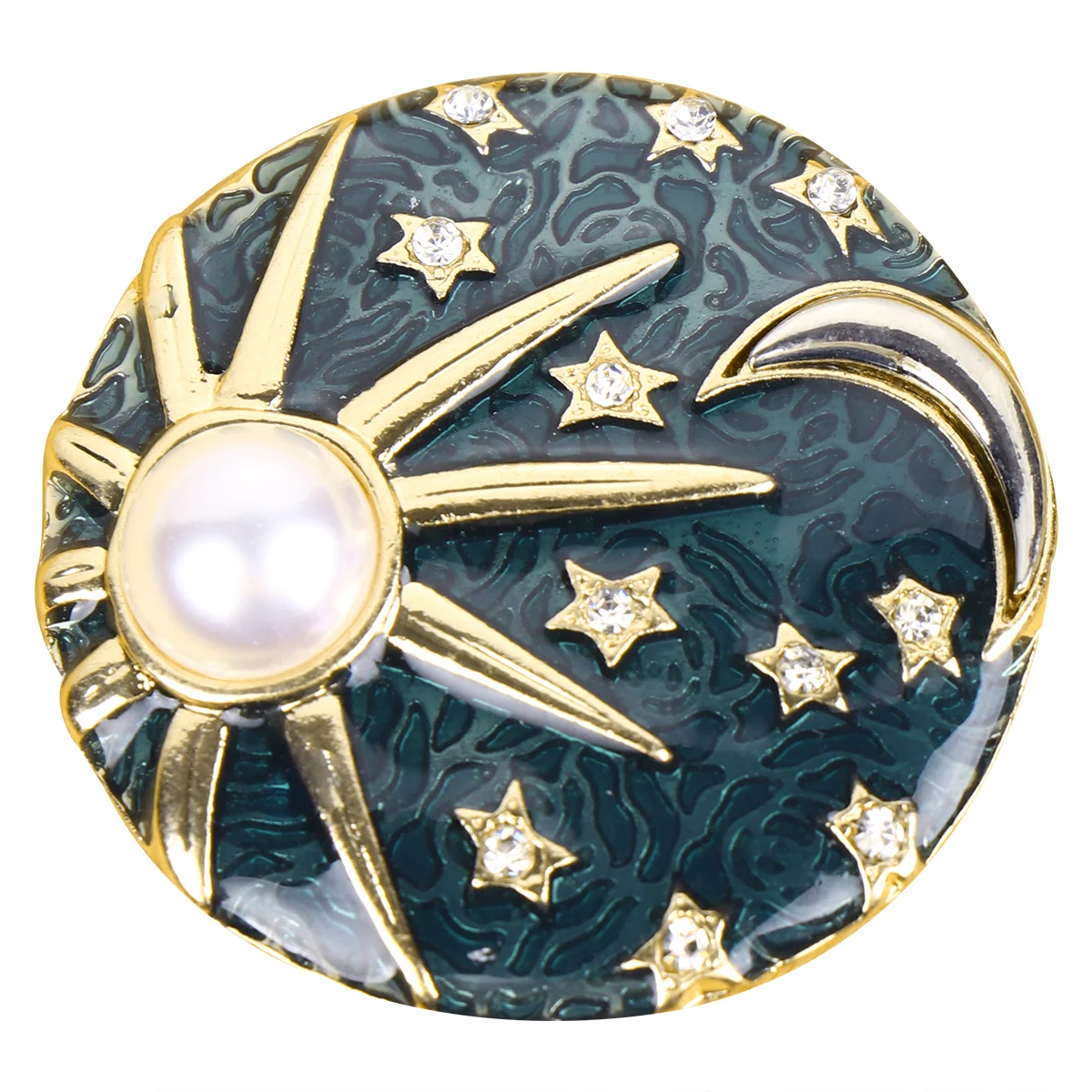 Brooch Sun Breastpin Pin Moon Clip Reversable Round Badge Enamel Way Decorative Milky Lapel Apparel Party Alloy Dress Night
Brooch Sun Breastpin Pin Moon Clip Reversable Round Badge Enamel Way Decorative Milky Lapel Apparel Party Alloy Dress Night