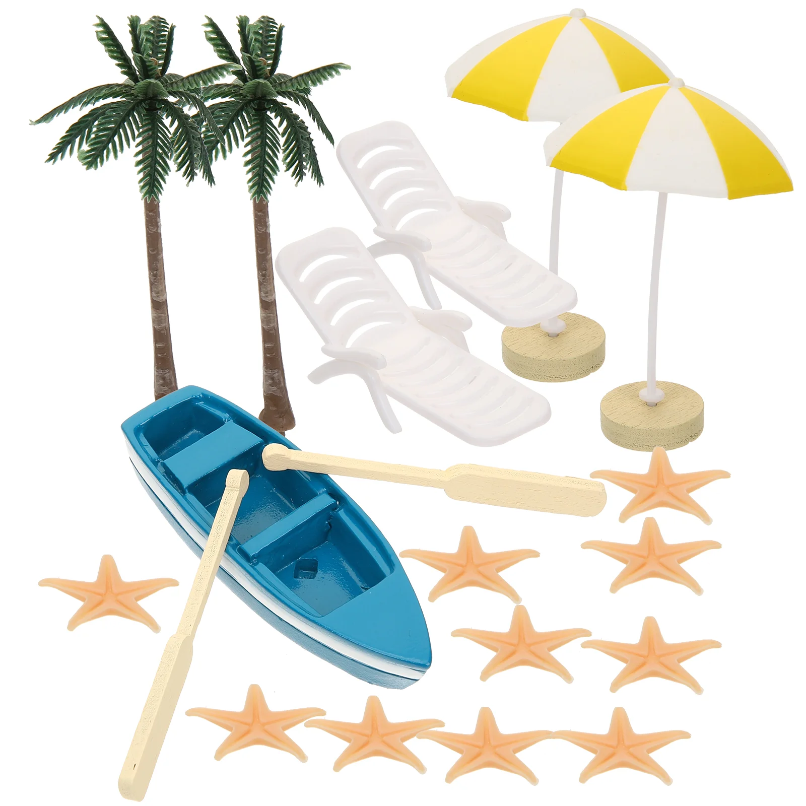 17 Pcs Toys Beach Decoration Chair Miniature Ornament Statuette Boat Crafts Cake Decorations Man
17 Pcs Toys Beach Decoration Chair Miniature Ornament Statuette Boat Crafts Cake Decorations Man