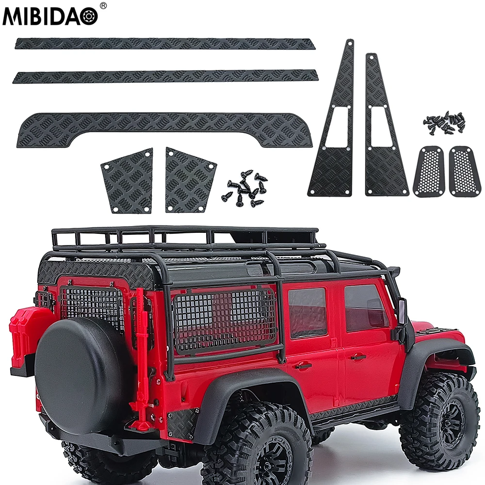 MIBIDAO Metal Engine Cover Air Intake Grille Side Pedal Tailgate Skid Plate For 1/18 TRX-4M Defender RC Crawler Car Parts
MIBIDAO Metal Engine Cover Air Intake Grille Side Pedal Tailgate Skid Plate For 1/18 TRX-4M Defender RC Crawler Car Parts