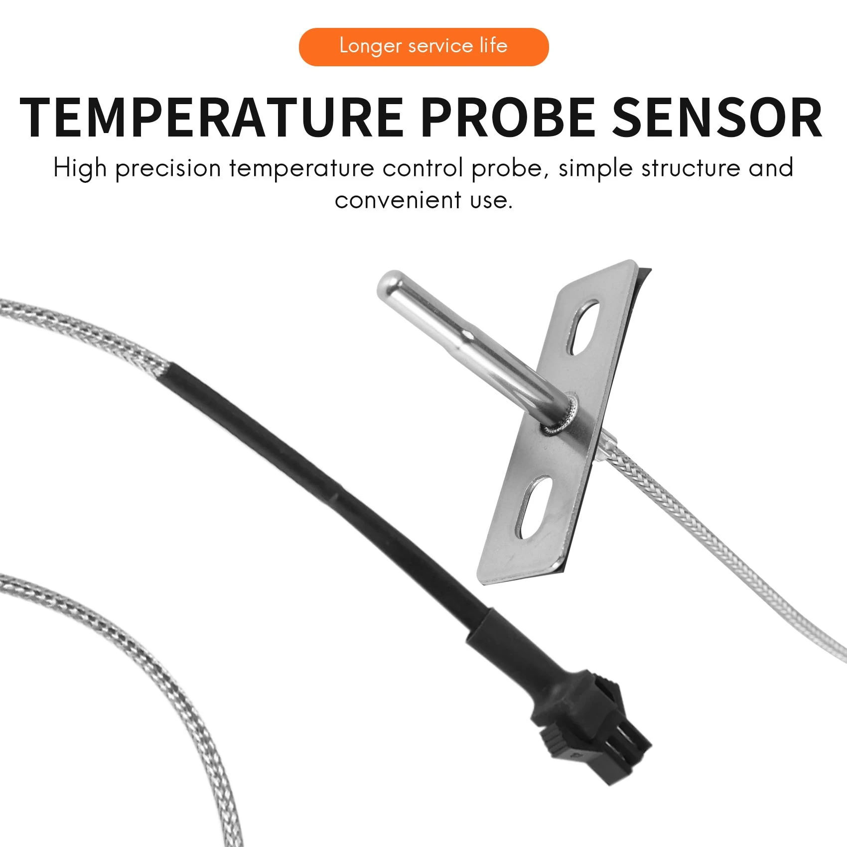 Replacement Temperature Probe Sensor for Pit Boss Pellet Grills and Smokers
Replacement Temperature Probe Sensor for Pit Boss Pellet Grills and Smokers