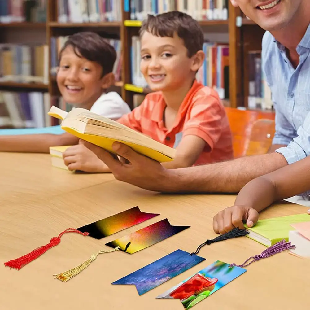 Burr Free 12Pcs/Set Convenient Creative Tassels Decor Stationery Bookmark Acrylic Bookmark Craft Lightweight for Kids
Burr Free 12Pcs/Set Convenient Creative Tassels Decor Stationery Bookmark Acrylic Bookmark Craft Lightweight for Kids