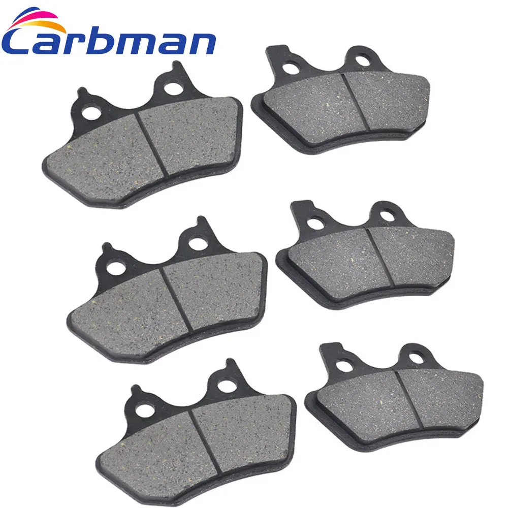 Carbman 3 Sets Front & Rear Ceramic Brake Pads For H&D 2000 2001 2002 2003 2004 2005 2006 FLHRI Road King
Carbman 3 Sets Front & Rear Ceramic Brake Pads For H&D 2000 2001 2002 2003 2004 2005 2006 FLHRI Road King