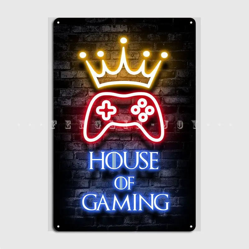 Декор для стен в стиле ретро, металлический постер с надписью «House Of Gaming»
Декор для стен в стиле ретро, металлический постер с надписью «House Of Gaming»