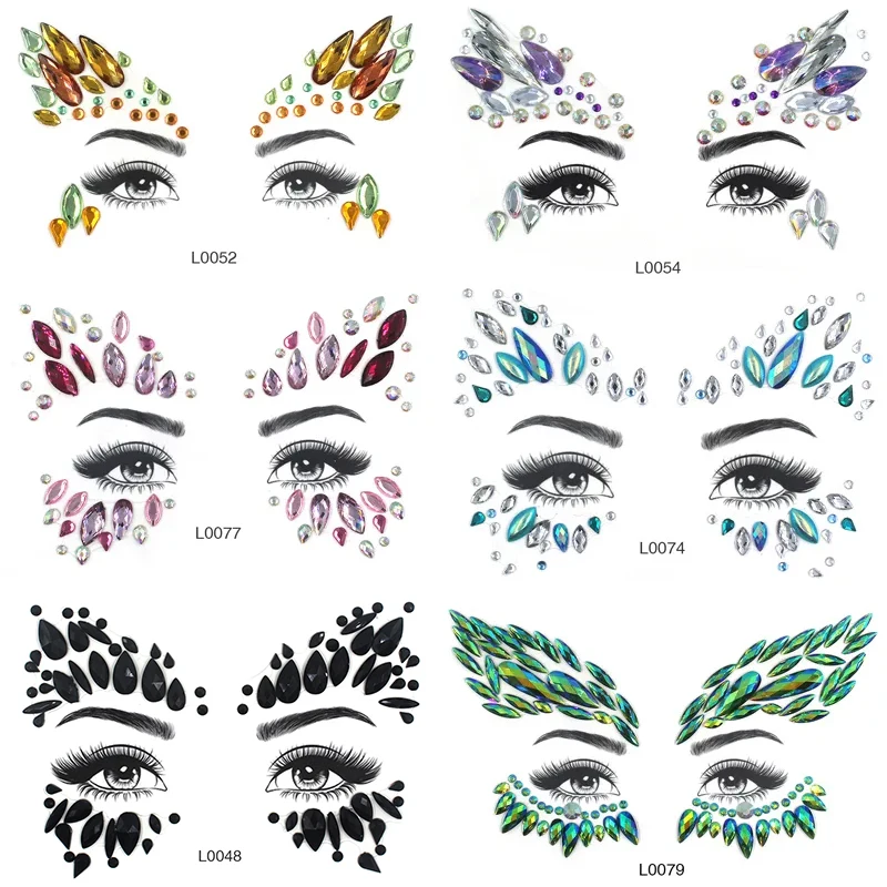DIY 3D Sexy Face Tattoo Stickers Festival Party Face Eyes Rhinestones Jewels Tatoo Sticker Temporary Tattoos Glitter Fake Tattoo
DIY 3D Sexy Face Tattoo Stickers Festival Party Face Eyes Rhinestones Jewels Tatoo Sticker Temporary Tattoos Glitter Fake Tattoo