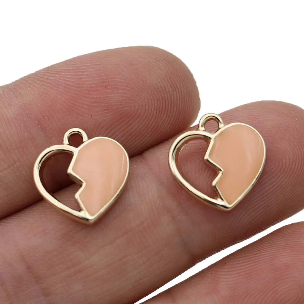 5Pcs Gold Plated Enamel Pink Heart Charm Pendant for Jewelry Making Bracelet Necklace Earrings Accessories DIY Craft
5Pcs Gold Plated Enamel Pink Heart Charm Pendant for Jewelry Making Bracelet Necklace Earrings Accessories DIY Craft