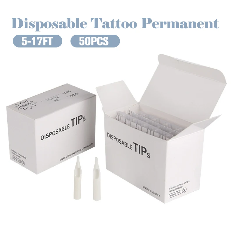 50Pcs Disposable Tattoo Permanent Makeup Needle Tips Traditional Needle Caps 7 Size To Be Choose From
50Pcs Disposable Tattoo Permanent Makeup Needle Tips Traditional Needle Caps 7 Size To Be Choose From