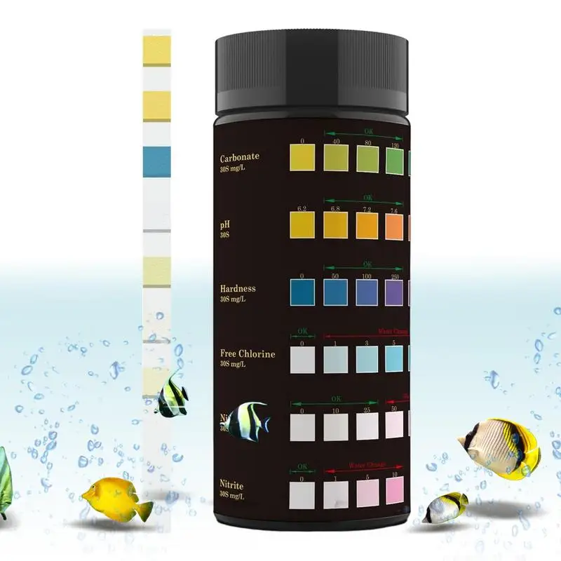 Aquarium Water Test Kit 6 In 1 Fast & Accurate Water Quality Testing Strips 50pcs Strips Easy Testing For Lead Hardness
Aquarium Water Test Kit 6 In 1 Fast & Accurate Water Quality Testing Strips 50pcs Strips Easy Testing For Lead Hardness